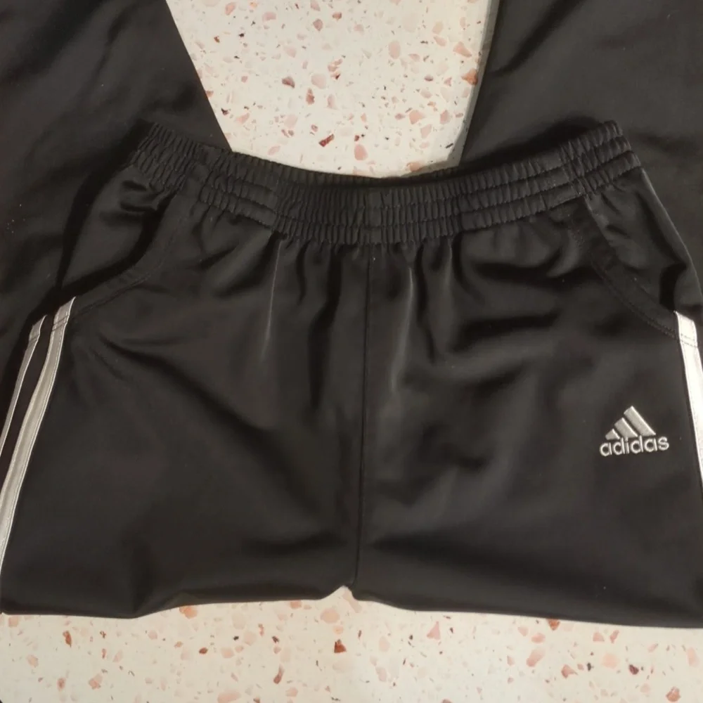 Adidas | Black Active Pants Elastic Waist Pockets | M (10/12)
